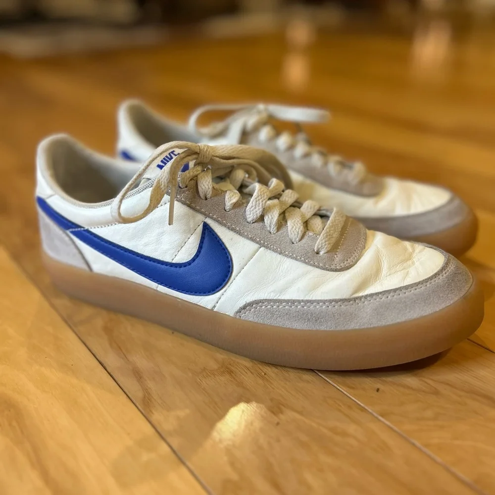 Nike Killshot 2 Leather Sail Hyper Men’s Blue Swoosh Casual Sneakers